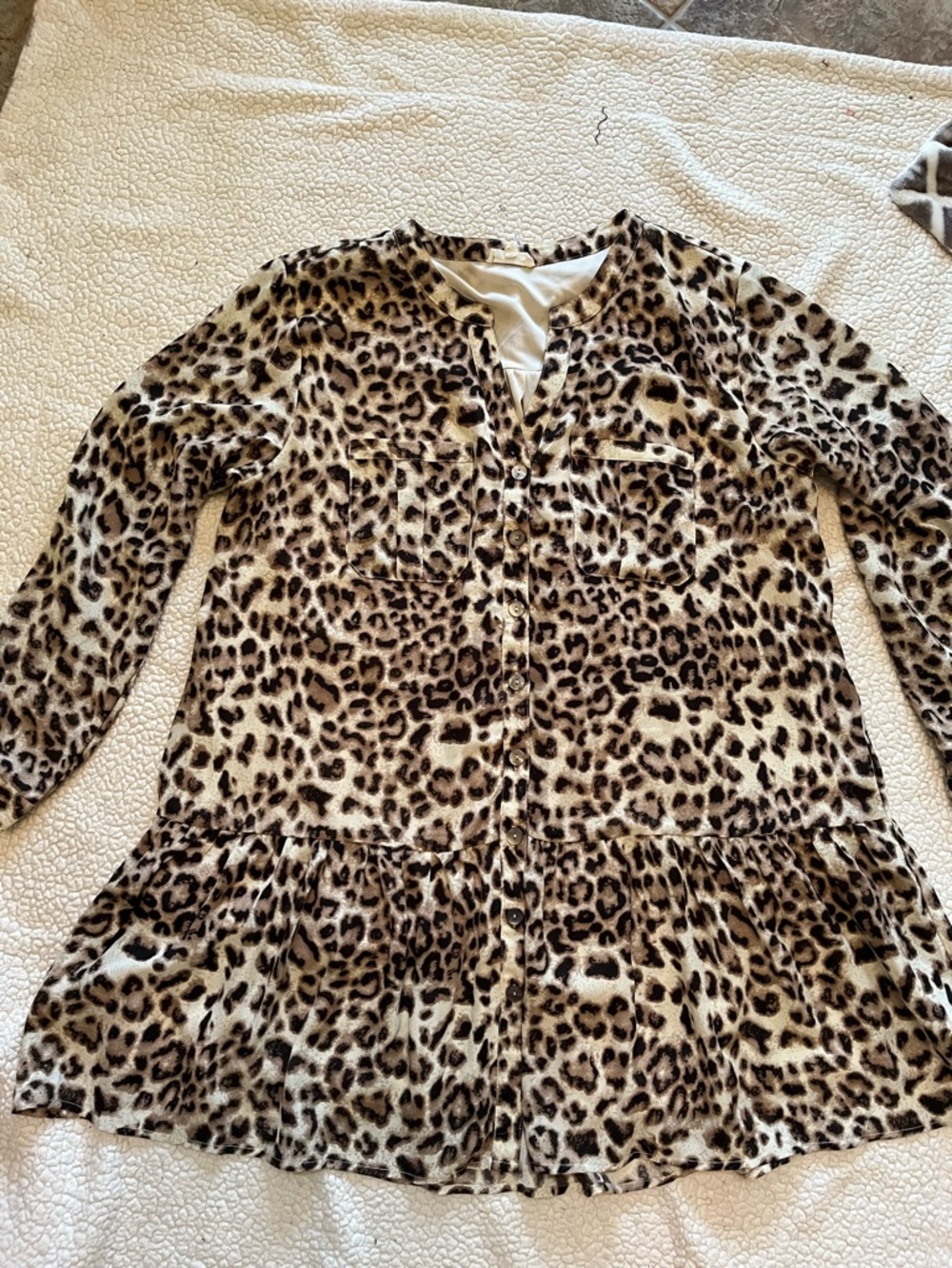 entro Leopard-Print Dress in Brown and Black